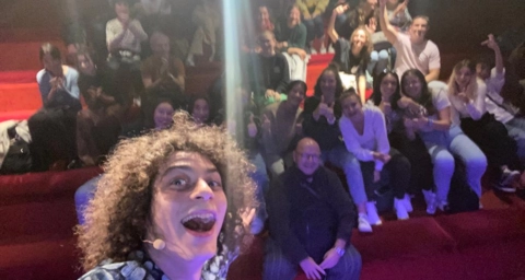 Et pour la fin du séjour des terminales Roman Doduik au palais des glaces. Un moment fort !