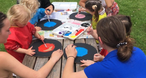 Peinture de vinyles.